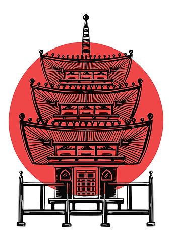 Japanese Shrine art