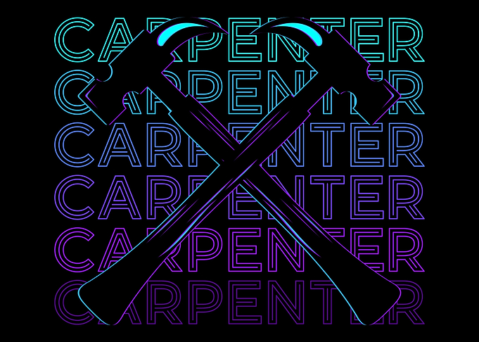 Carpenter Carpentry Retro