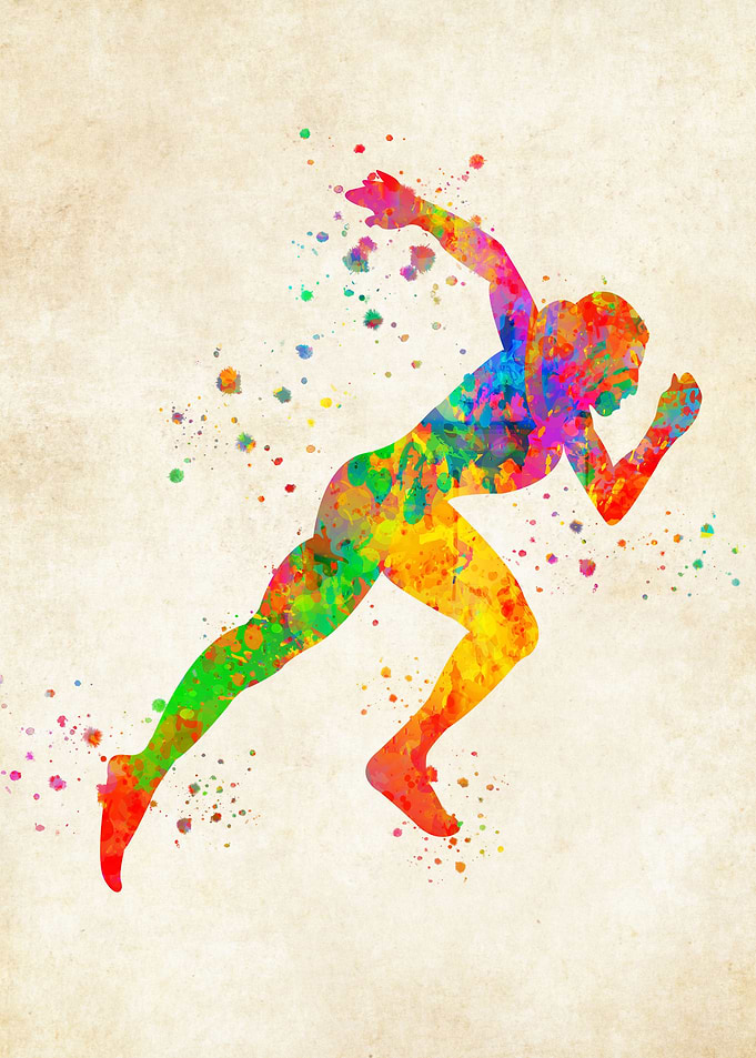 Running watercolor