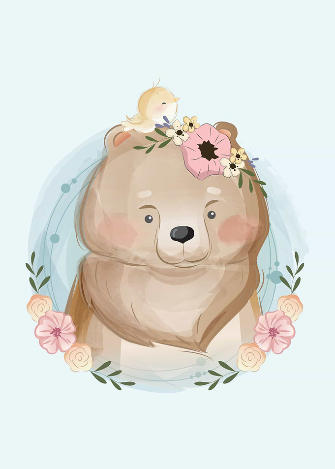 Cute Bear Portrait