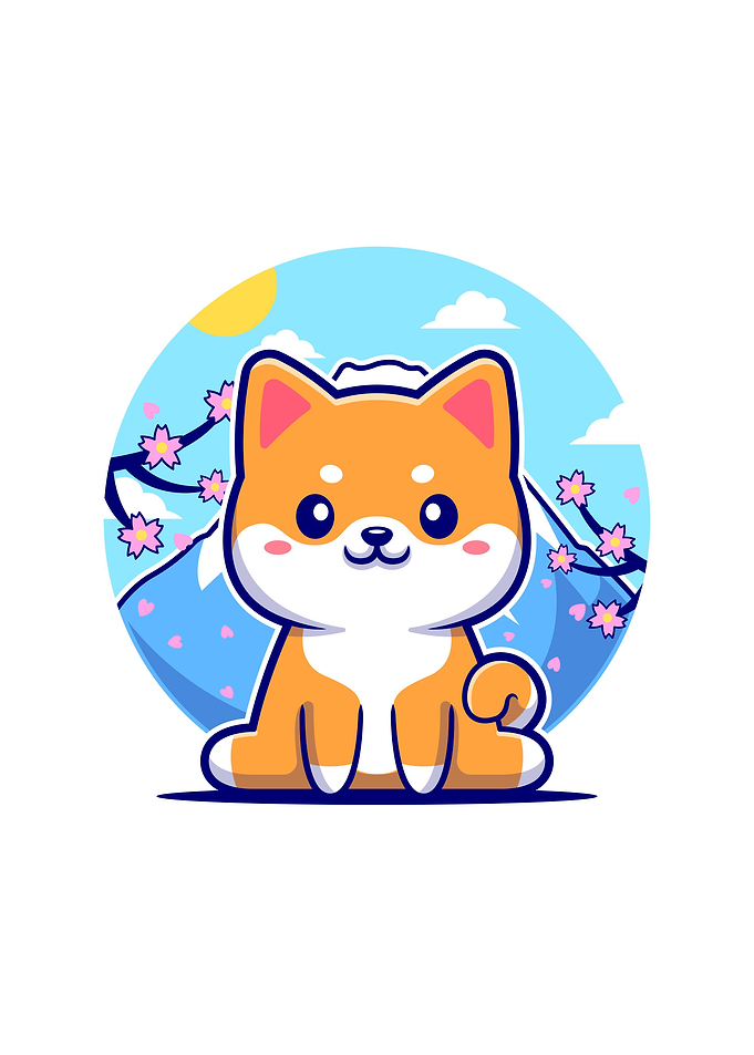 shiba inu dog in japan