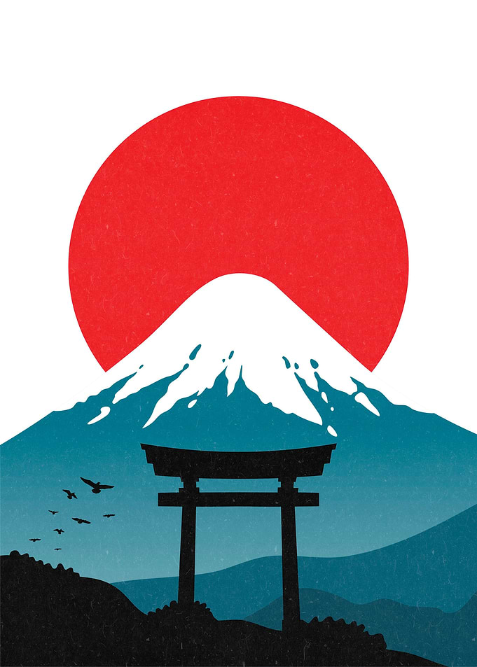 Mount Fuji Flat Landscape