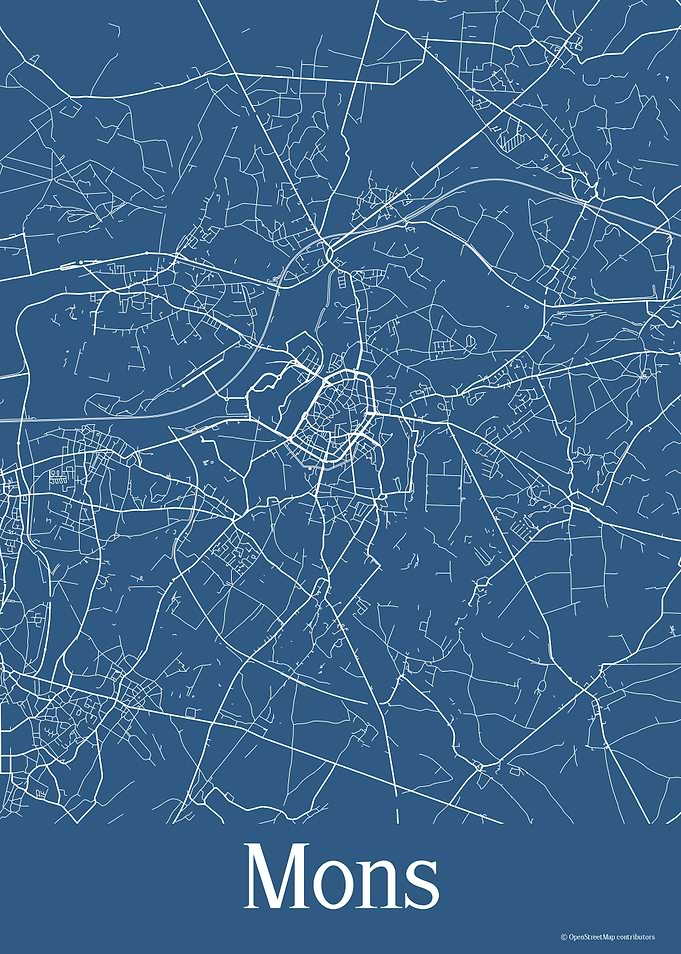 Mons Belgium Blue