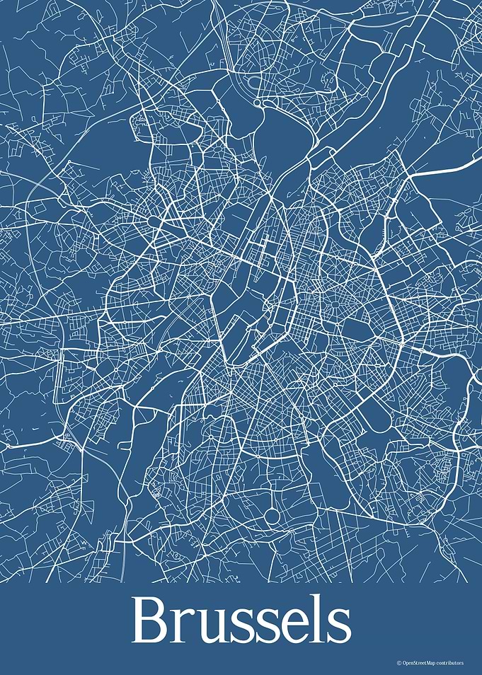 Brussels Belgium Blue