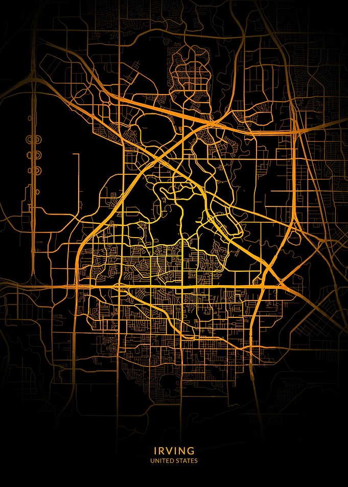 Irving USA City Map