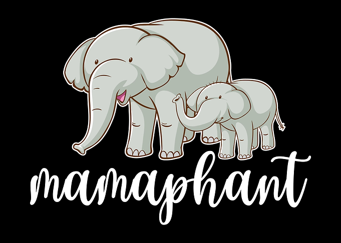 Mom Cute Elephant