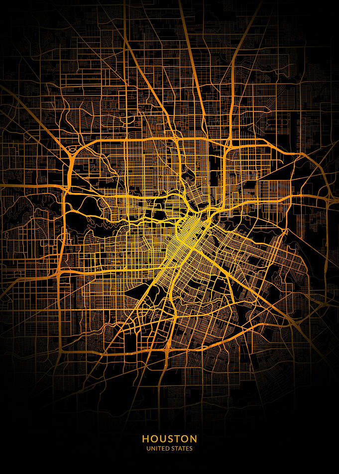 Houston USA City Map