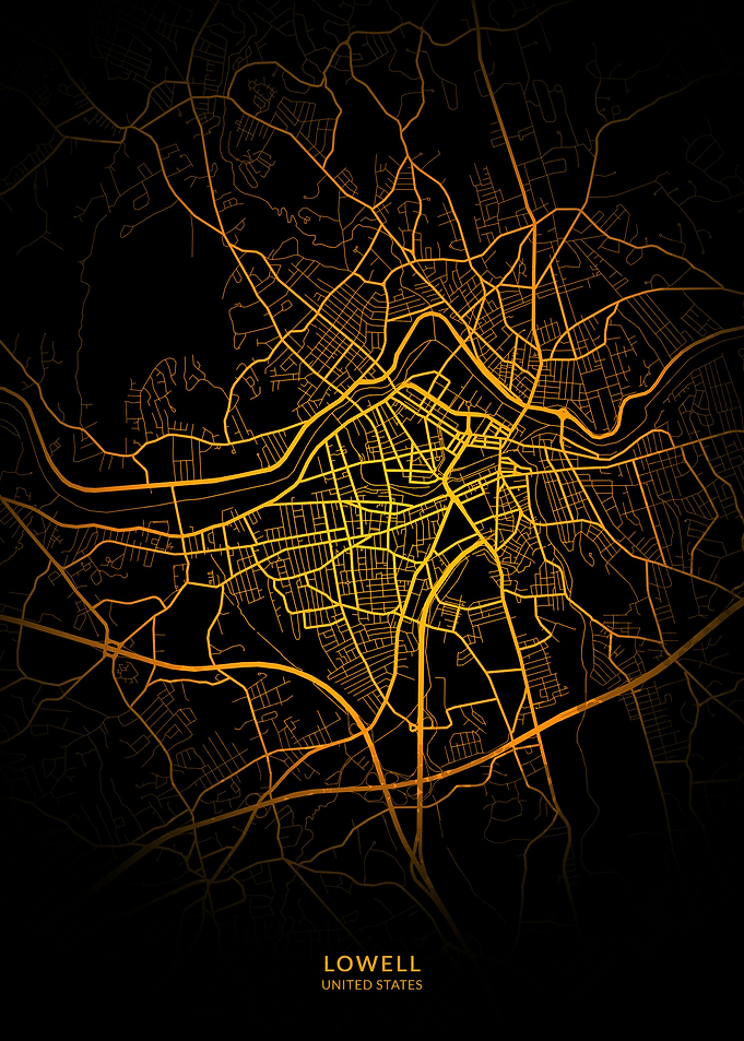 Lowell USA City Map