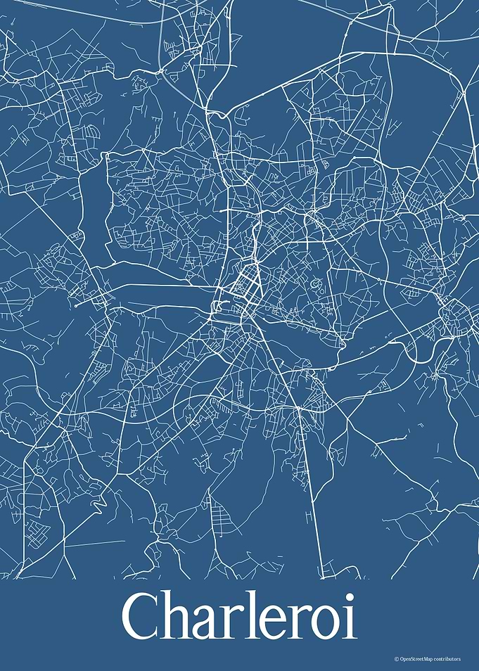 Charleroi Belgium Blue