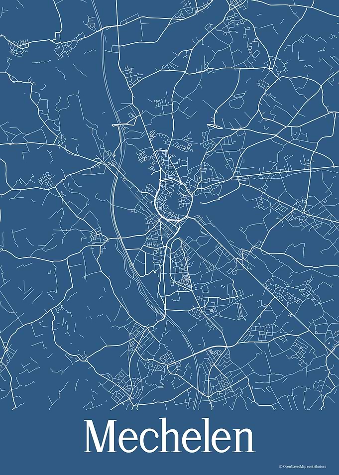Mechelen Belgium Blue
