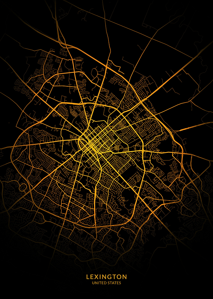 Lexington USA City Map