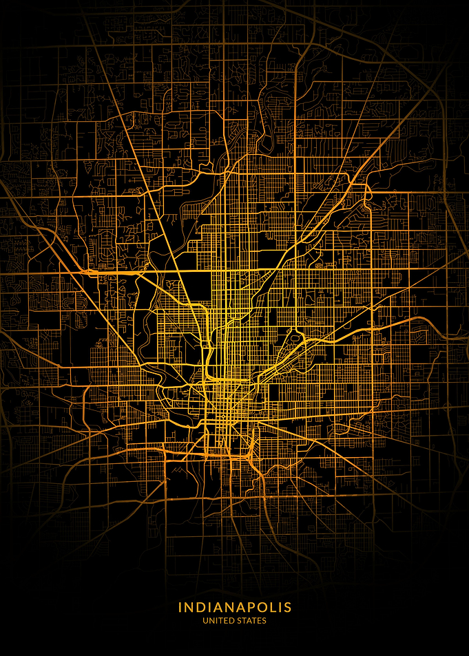 Indianapolis USA City Map