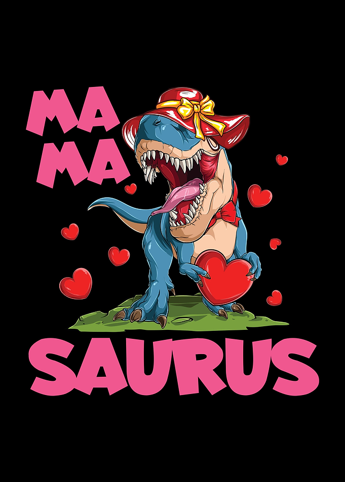 Mama Trex Mommy Cute