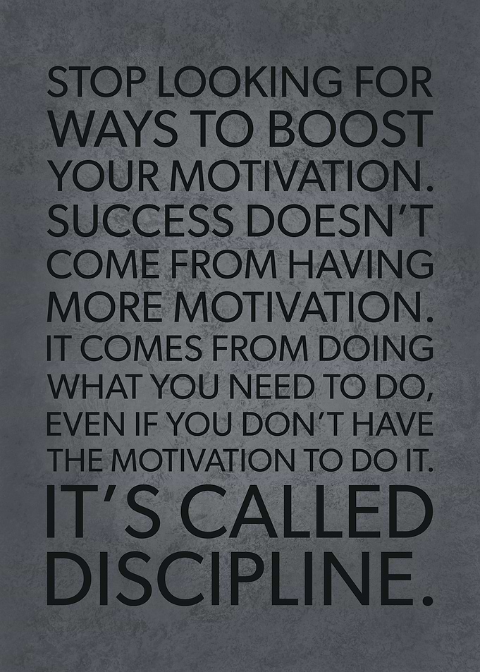 Motivation vs Discipline
