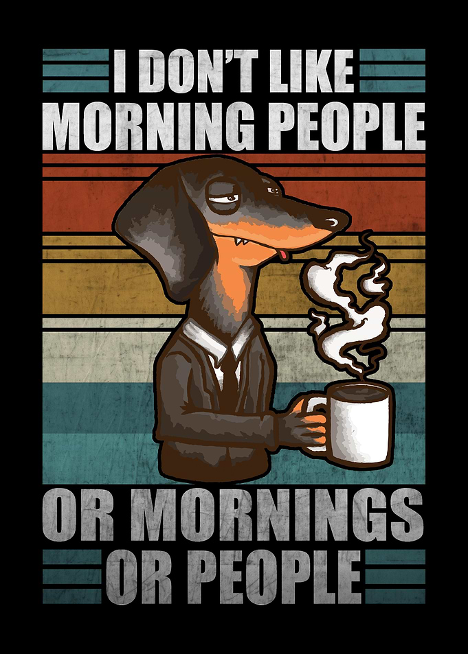 Moody Dachshund Coffee