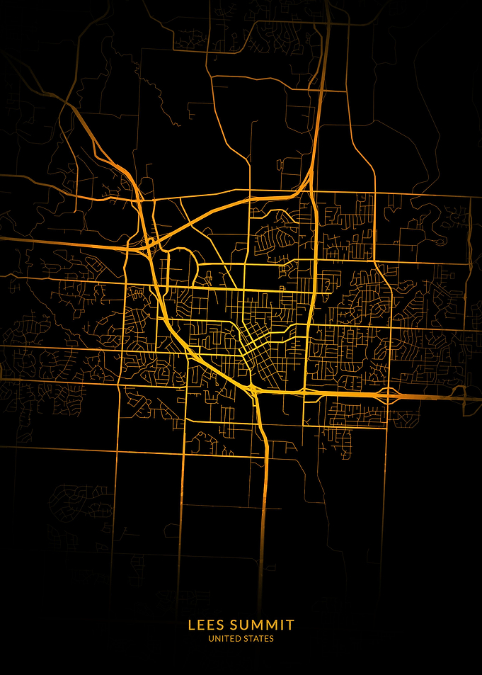 Lees Summit USA City Map