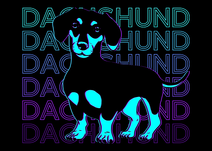 Dachshund Retro