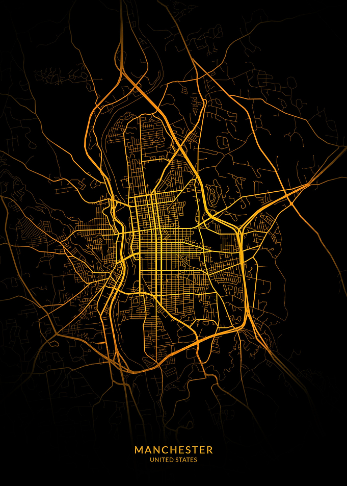 Manchester USA City Map