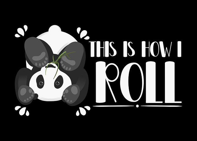 Kawaii Panda Rolling Zoo