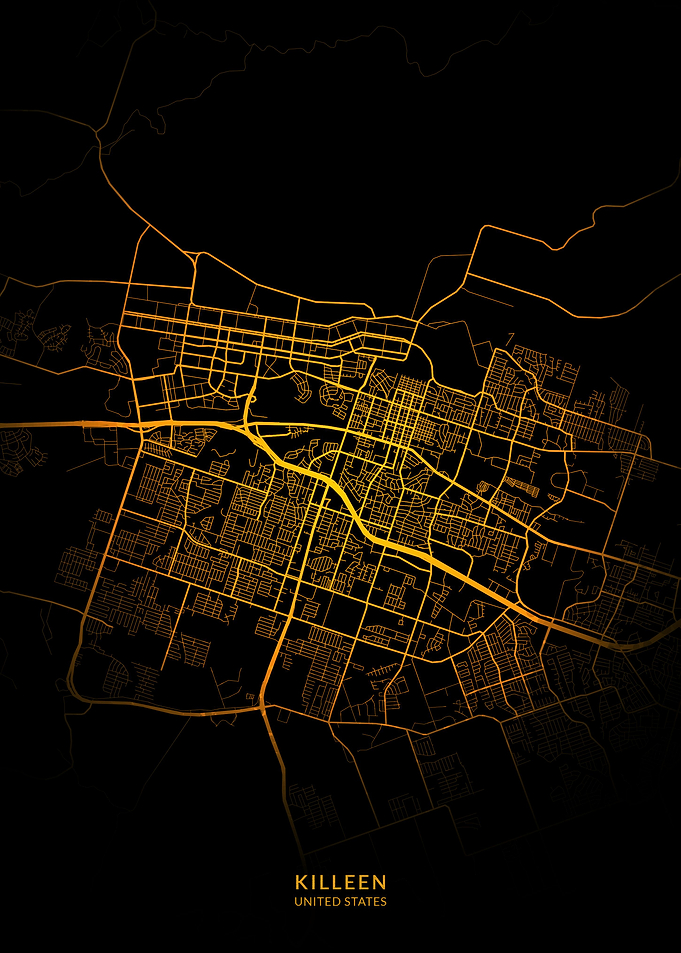Killeen USA City Map