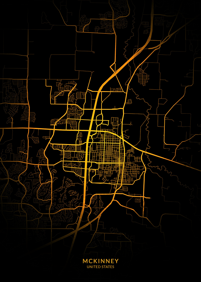 McKinney USA City Map