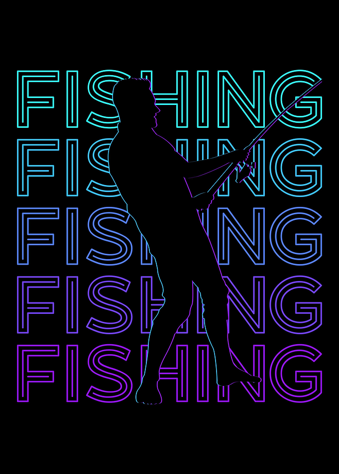 Fishing Fisher Retro
