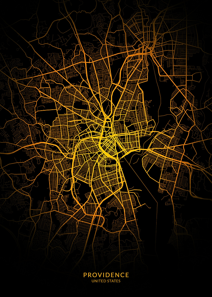 Providence City Map Gold