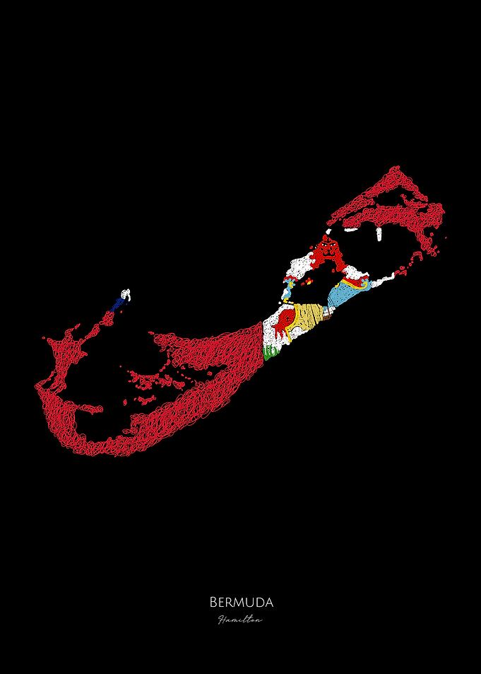 Bermuda Popular Flag Map
