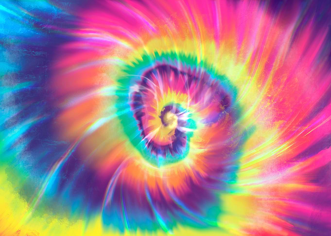 Tie dye background hippie