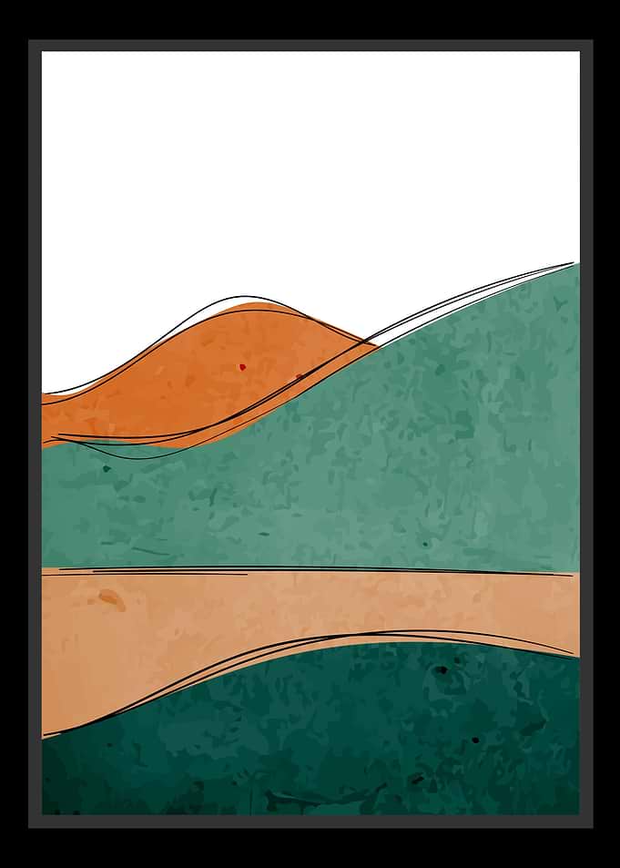Abstract Desert Sunset