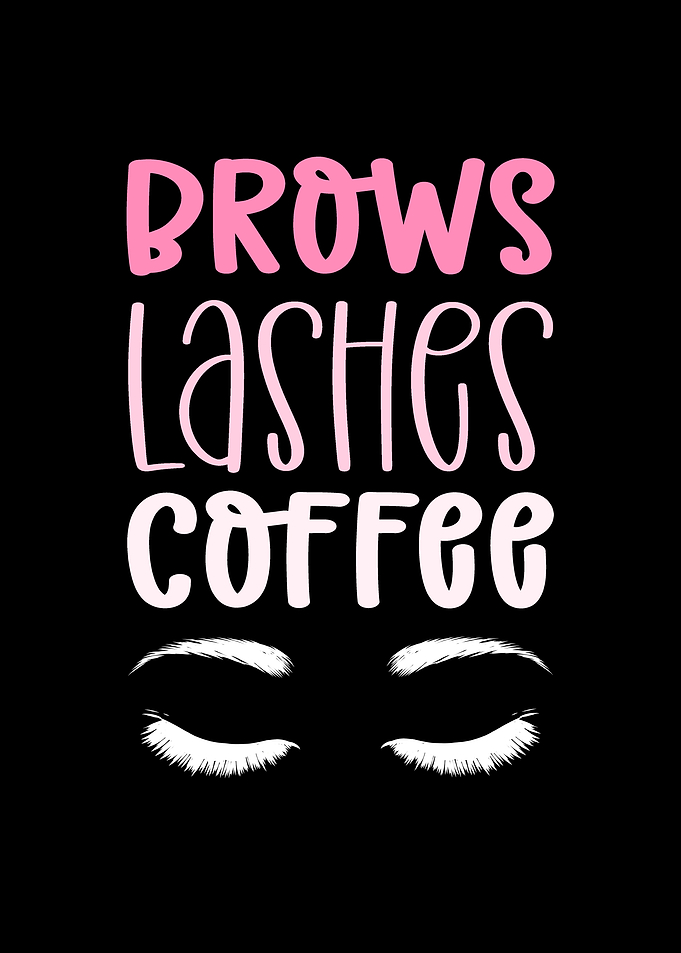 Brows Lashes Coffee