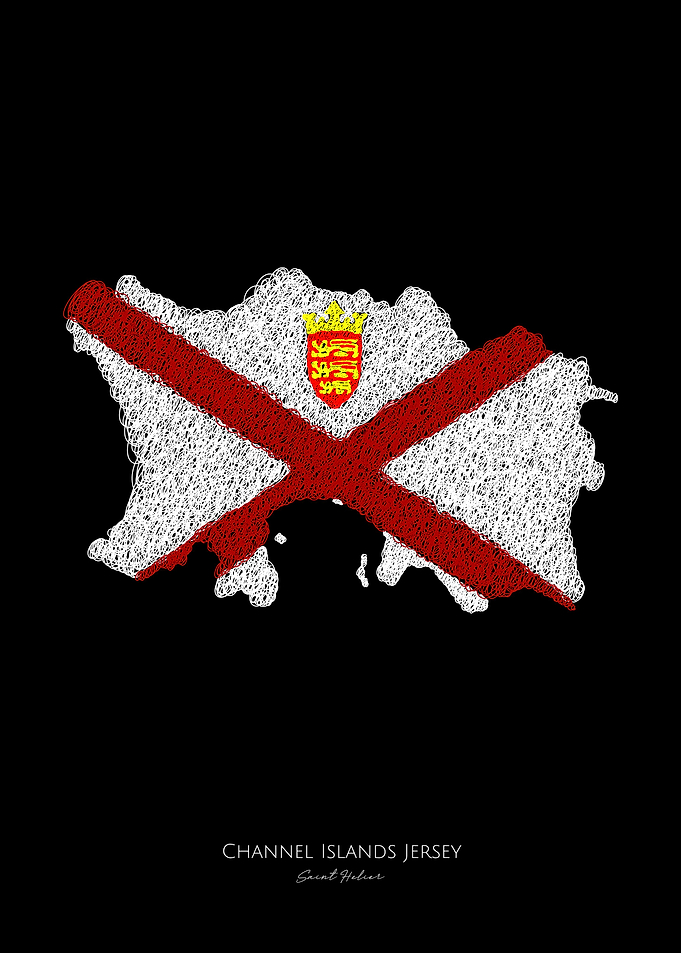 Channel Island Jersey Flag