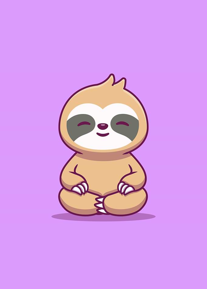 Cute slot sitting yoga