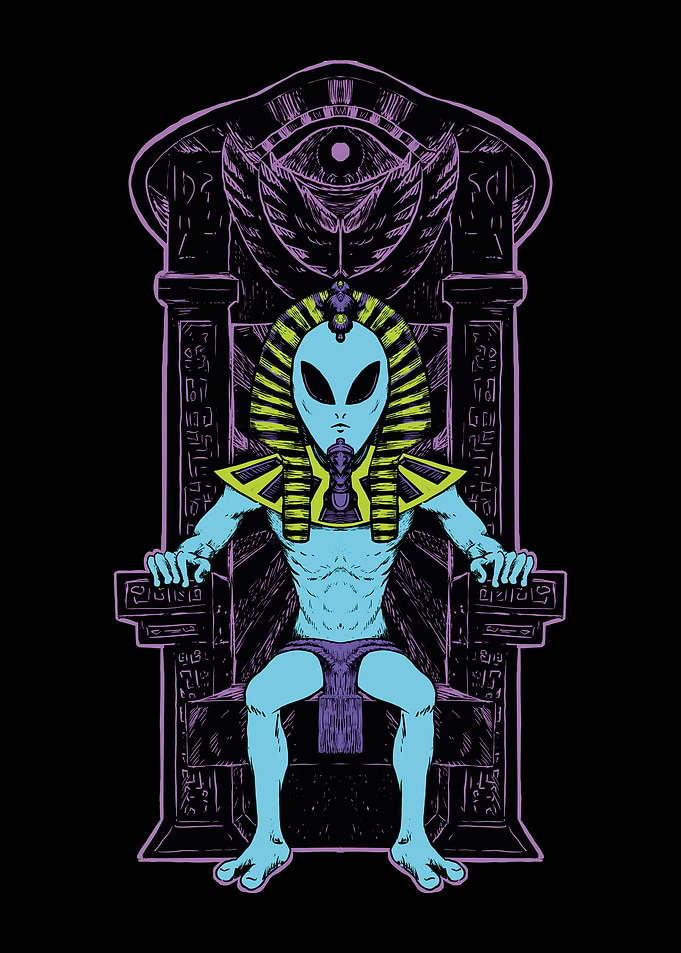 Egyptian alien Poster