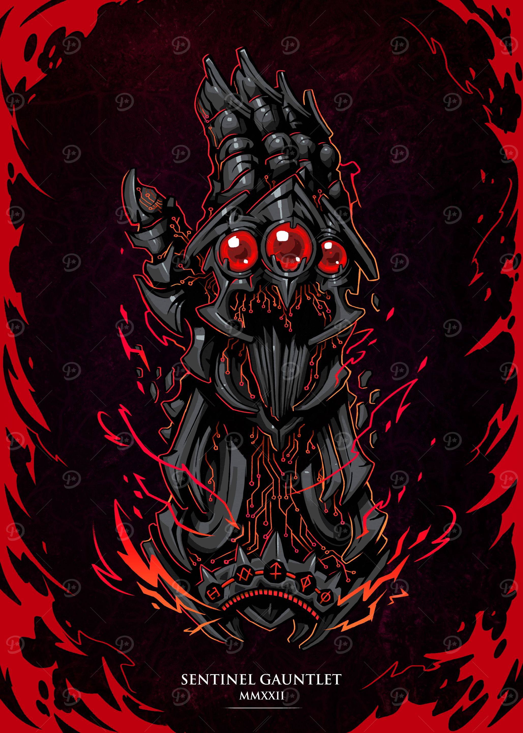Red Sentinel Gauntlet Text