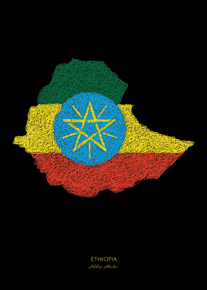ETHIOPIA ADDIS ABABA FLAG