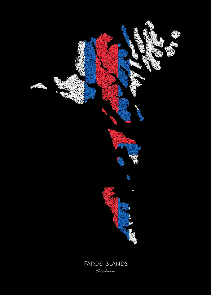 FAROE ISLANDS TORSHAVN MAP