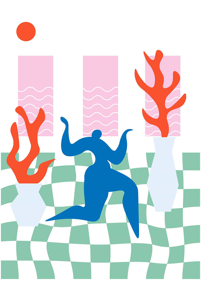 Abstract shape dancing
