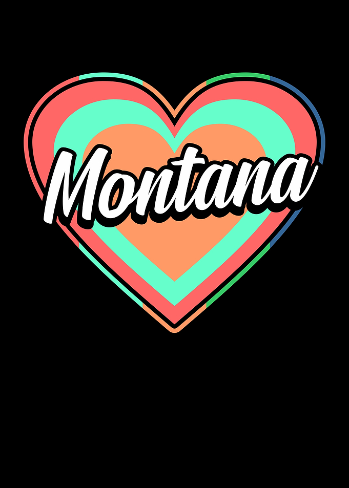 Montana Colorful Heart