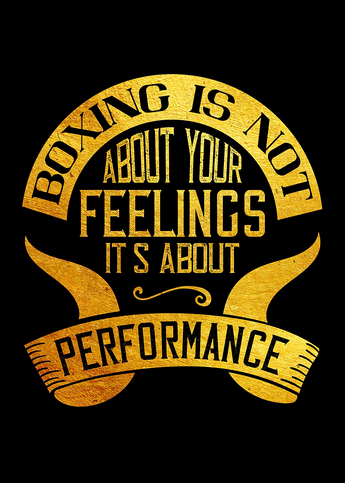 Boxing is not about your