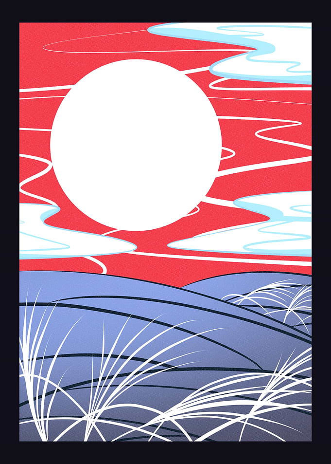 Silver Grass Moon