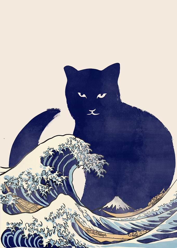 The Great Cat Off Kanagawa