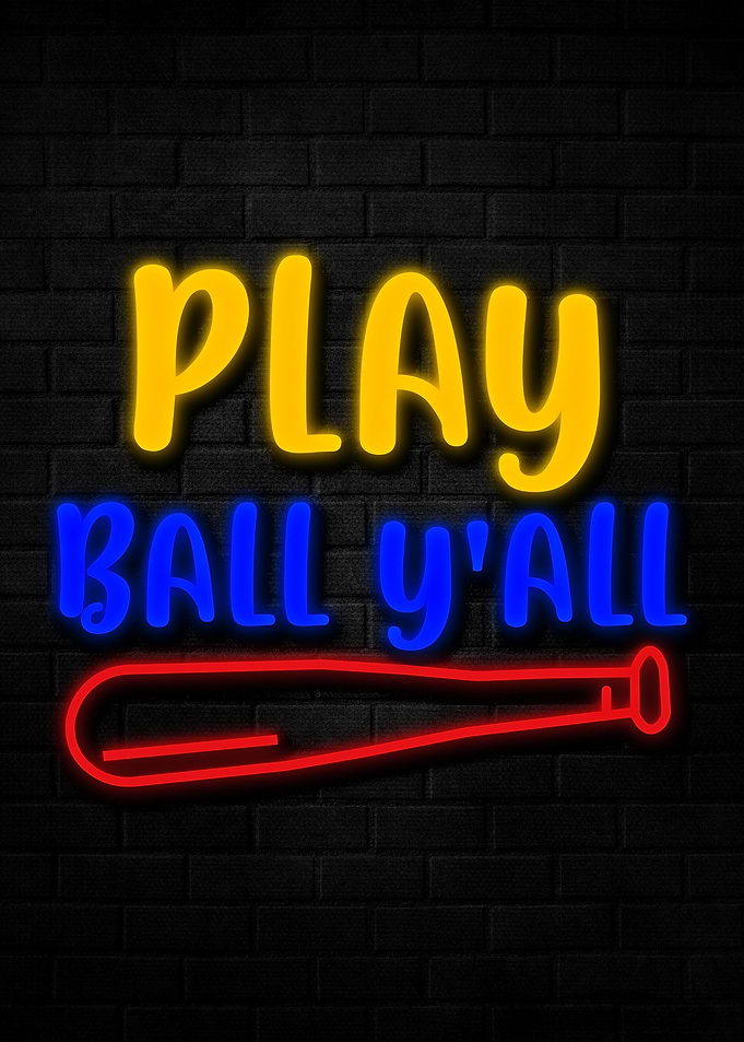 Baseball Neon Led