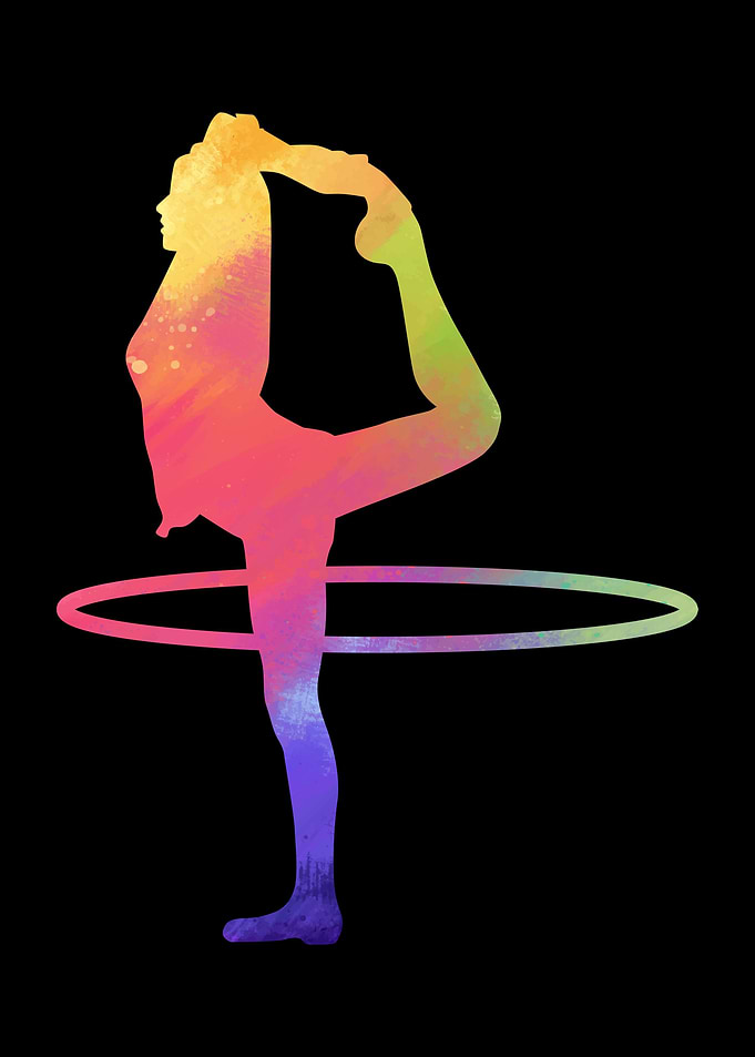 Fitness Hula Hoop Girl