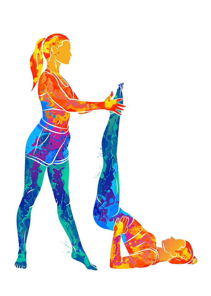 woman to do yoga