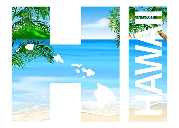 HI Hawaii Island Beach