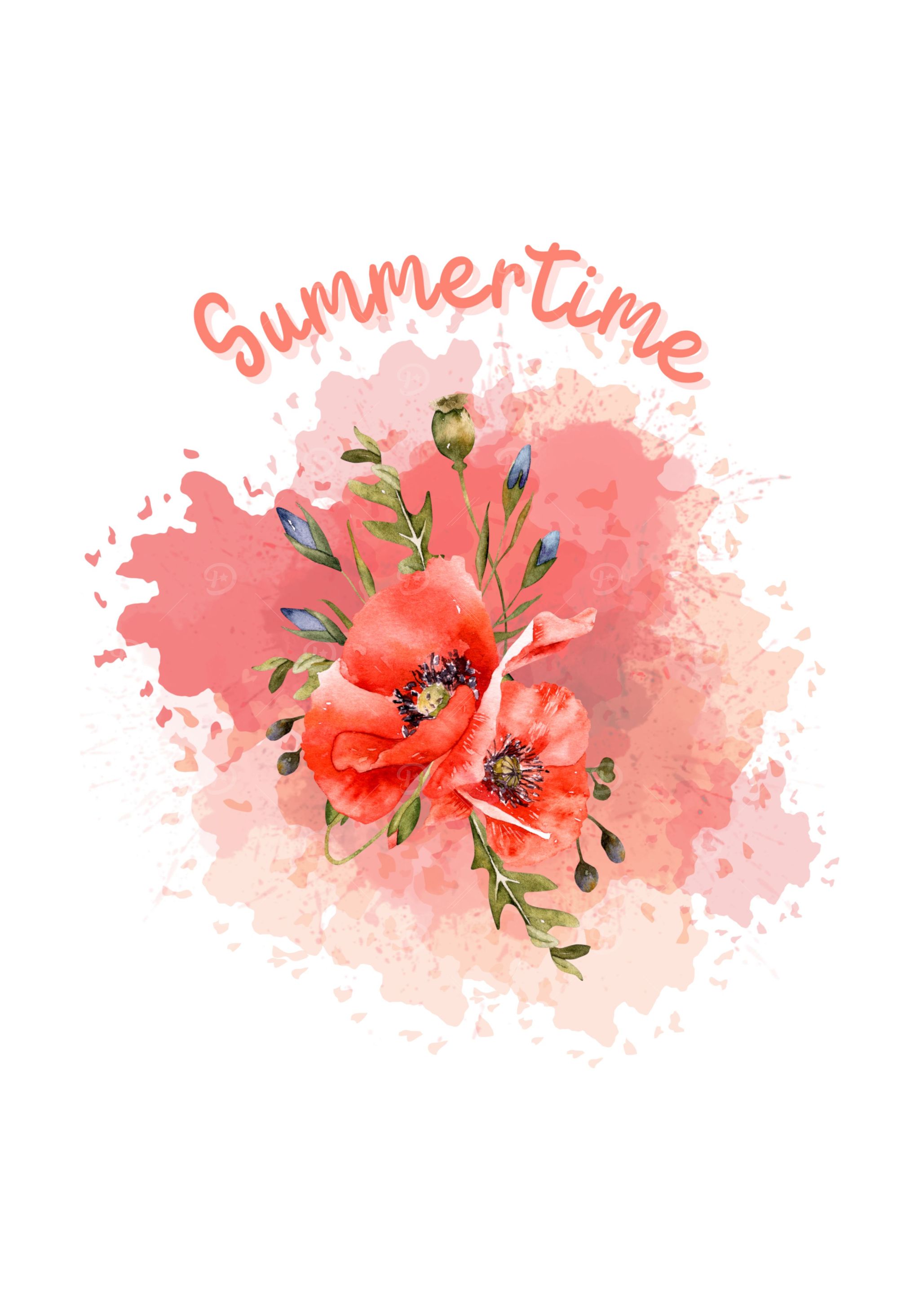 Summertime poppy logo