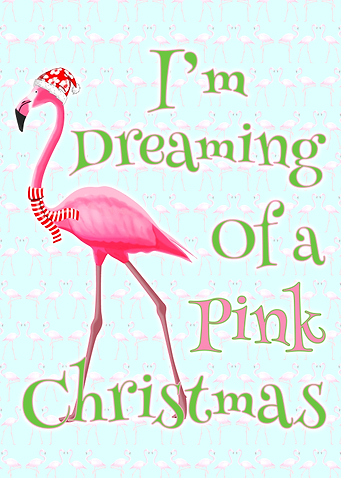 Pink Flamingo Christmas