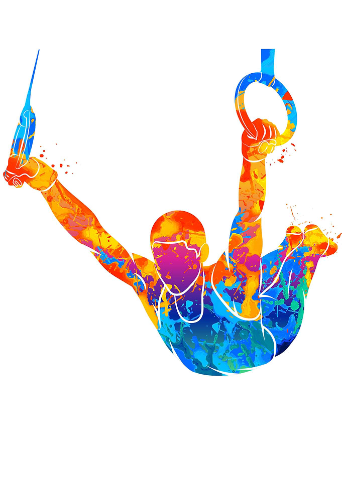 gymnast on rings