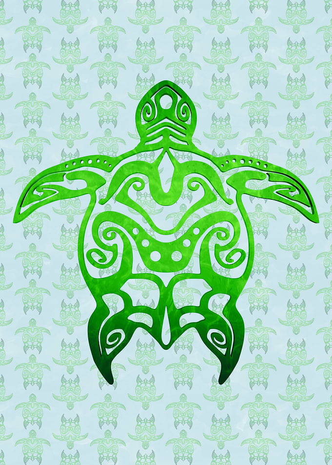 Tribal Sea Turtle Honu